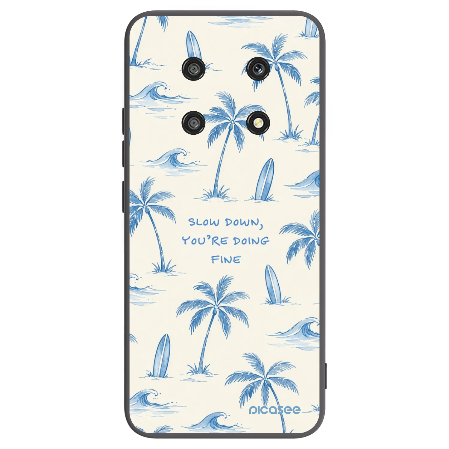 Picasee Honor Magic4 Lite 5G Hülle - Schwarzes Silikon - Slow Tide