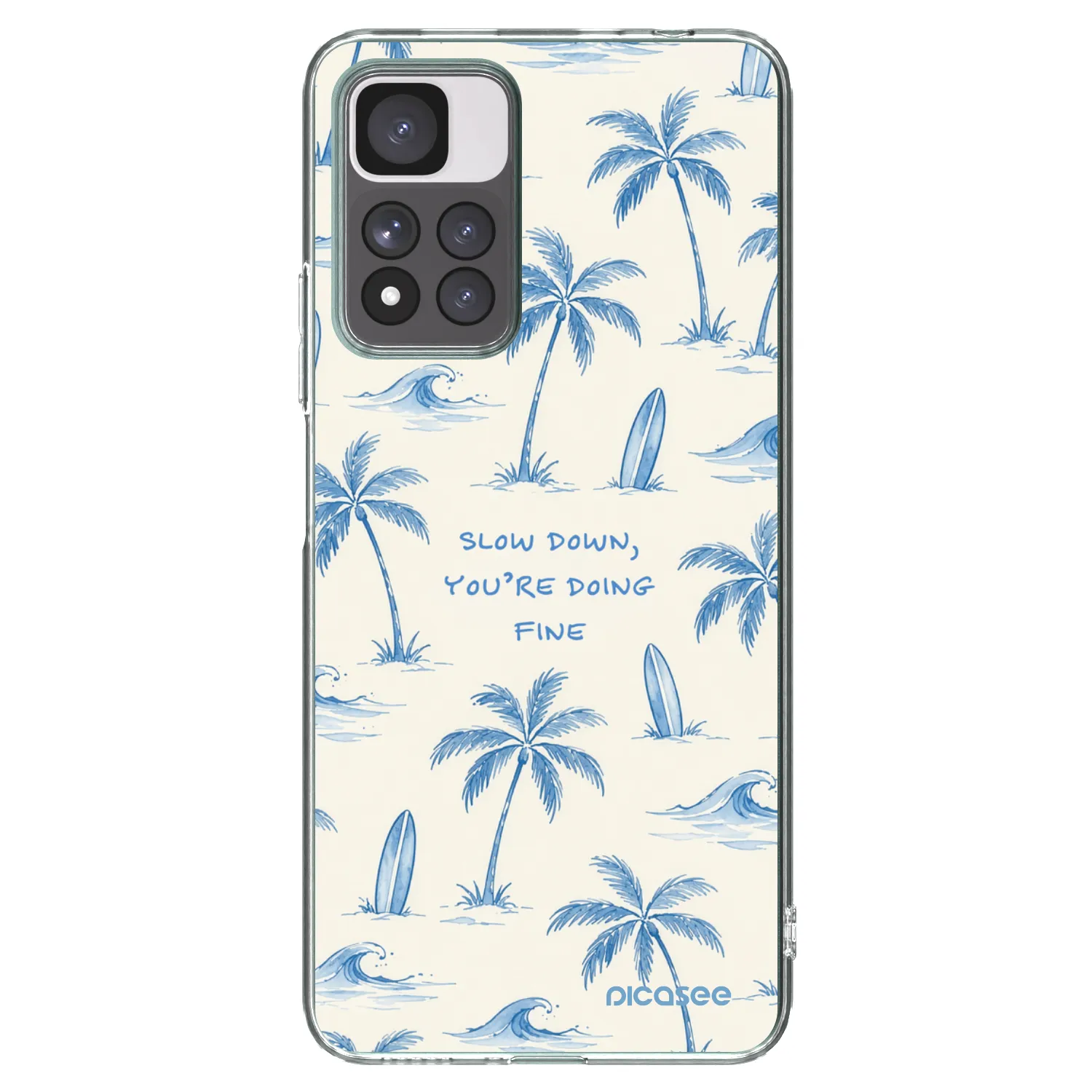 Picasee Xiaomi Redmi Note 11 Pro+ 5G Hülle - Transparentes Silikon - Slow Tide
