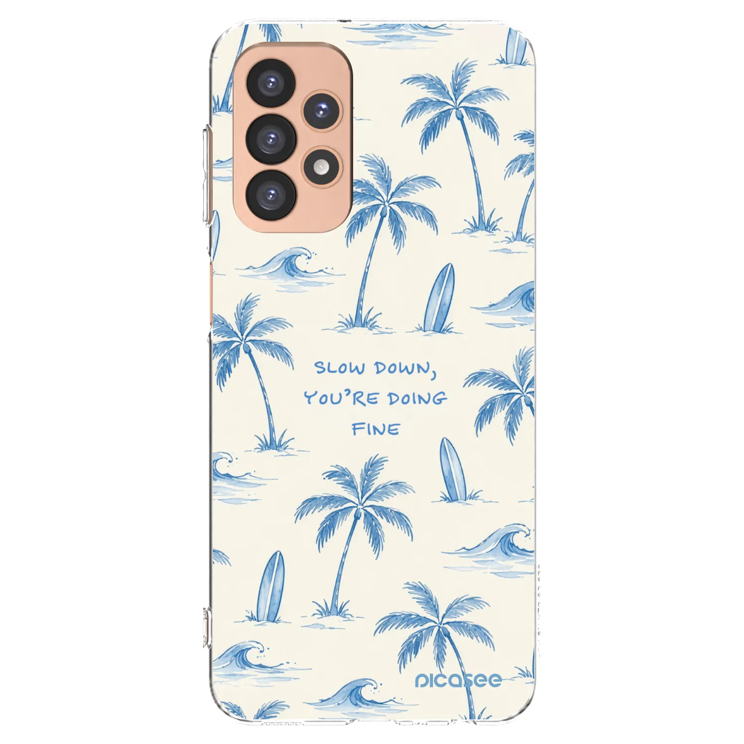 Picasee Samsung Galaxy A23 A236B 5G Hülle - Transparentes Silikon - Slow Tide