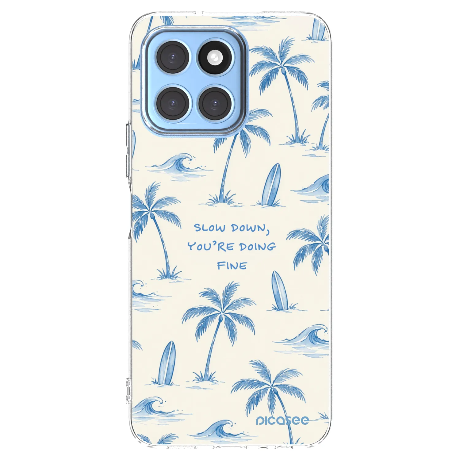 Picasee Honor X8 5G Hülle - Transparentes Silikon - Slow Tide