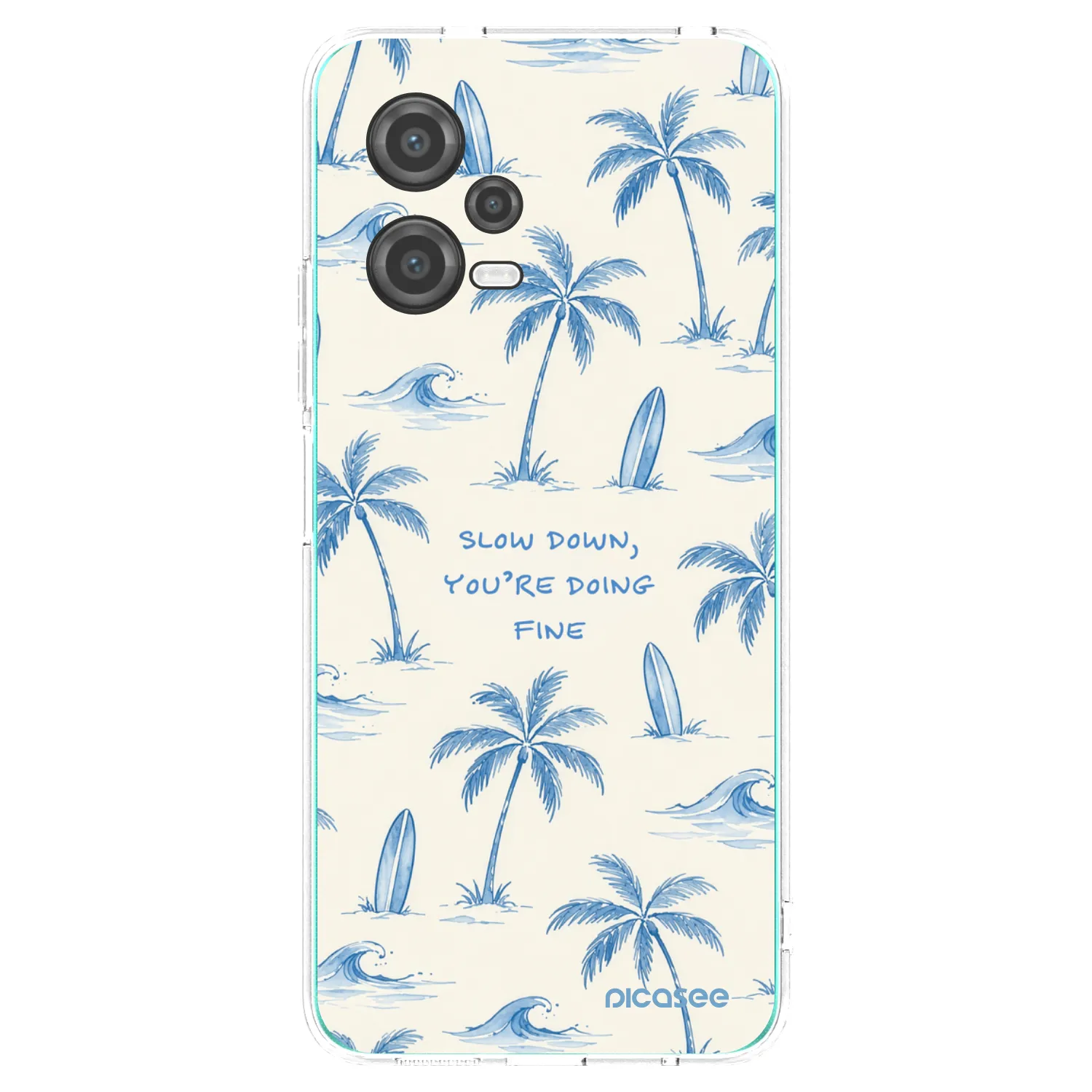 Picasee Xiaomi Poco X5 Hülle - Transparentes Silikon - Slow Tide