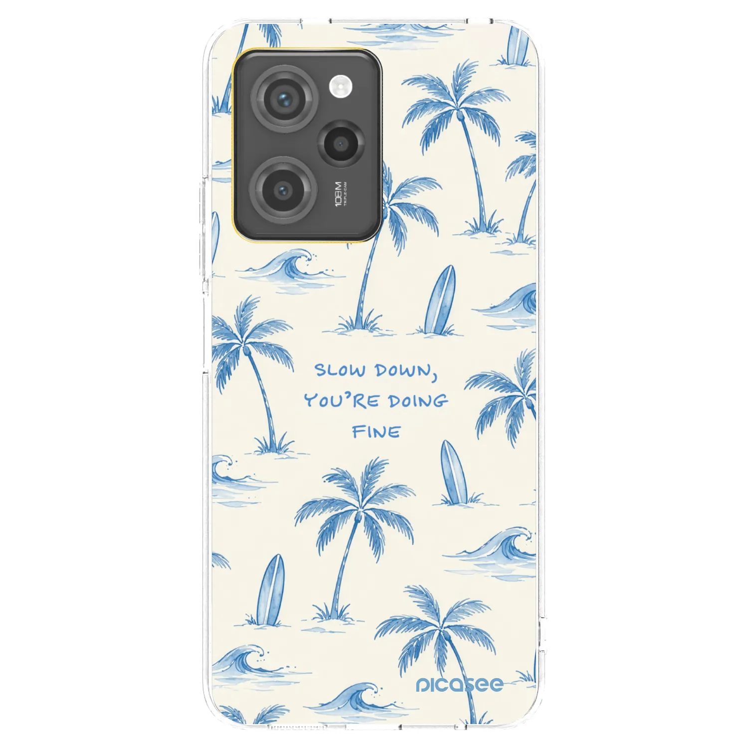 Picasee Xiaomi Poco X5 Pro Hülle - Transparentes Silikon - Slow Tide