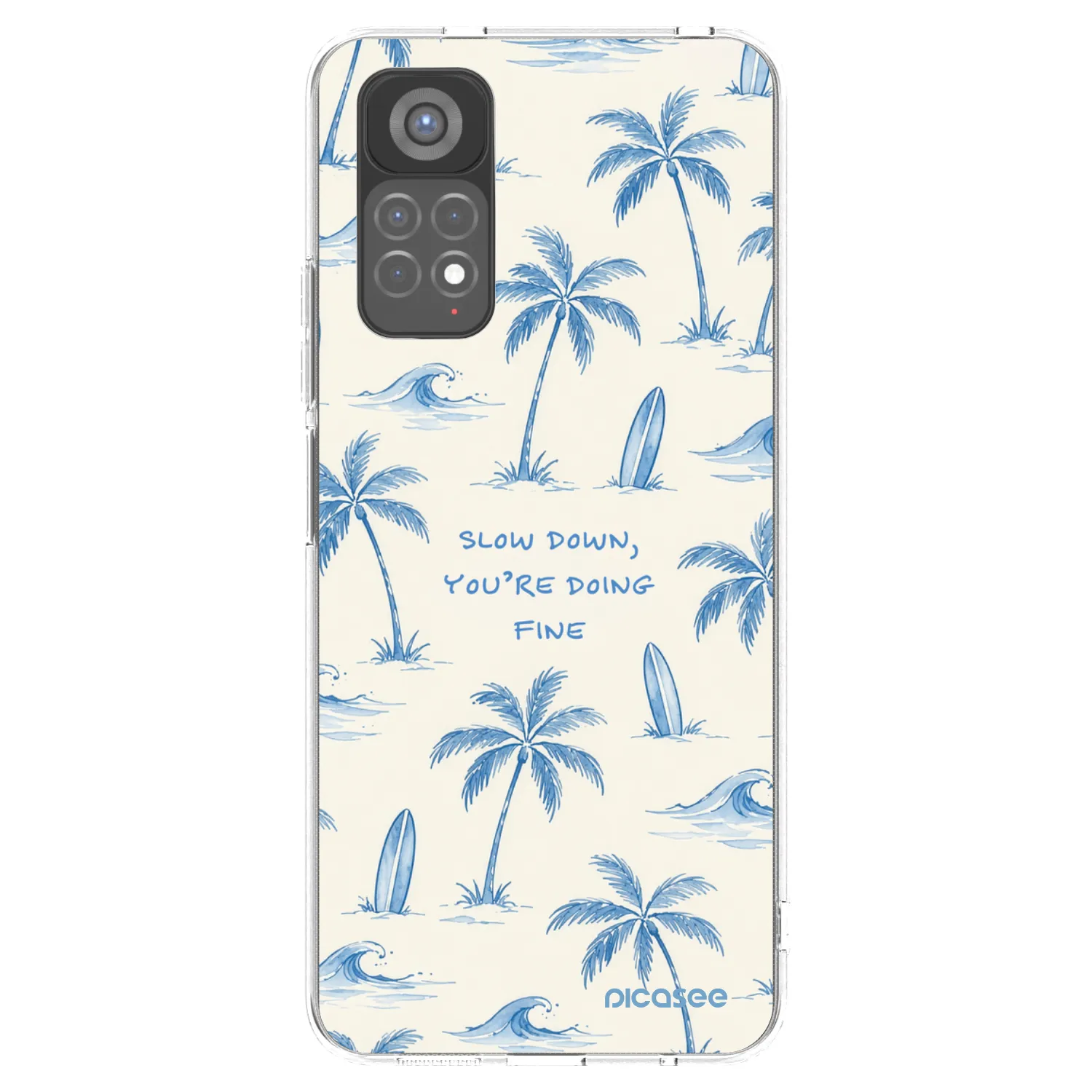Picasee Xiaomi Redmi Note 11S 5G Hülle - Transparentes Silikon - Slow Tide