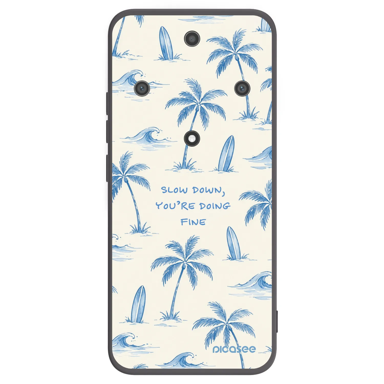 Picasee Honor Magic5 Lite 5G Hülle - Schwarzes Silikon - Slow Tide