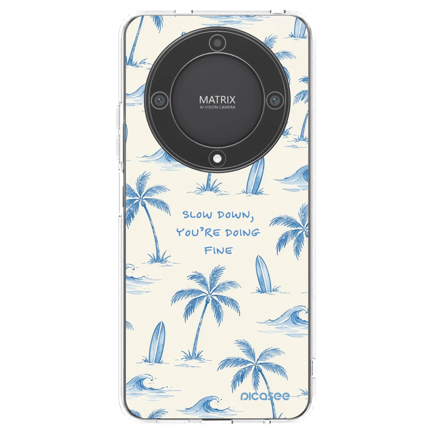 Picasee Honor Magic5 Lite 5G Hülle - Transparentes Silikon - Slow Tide