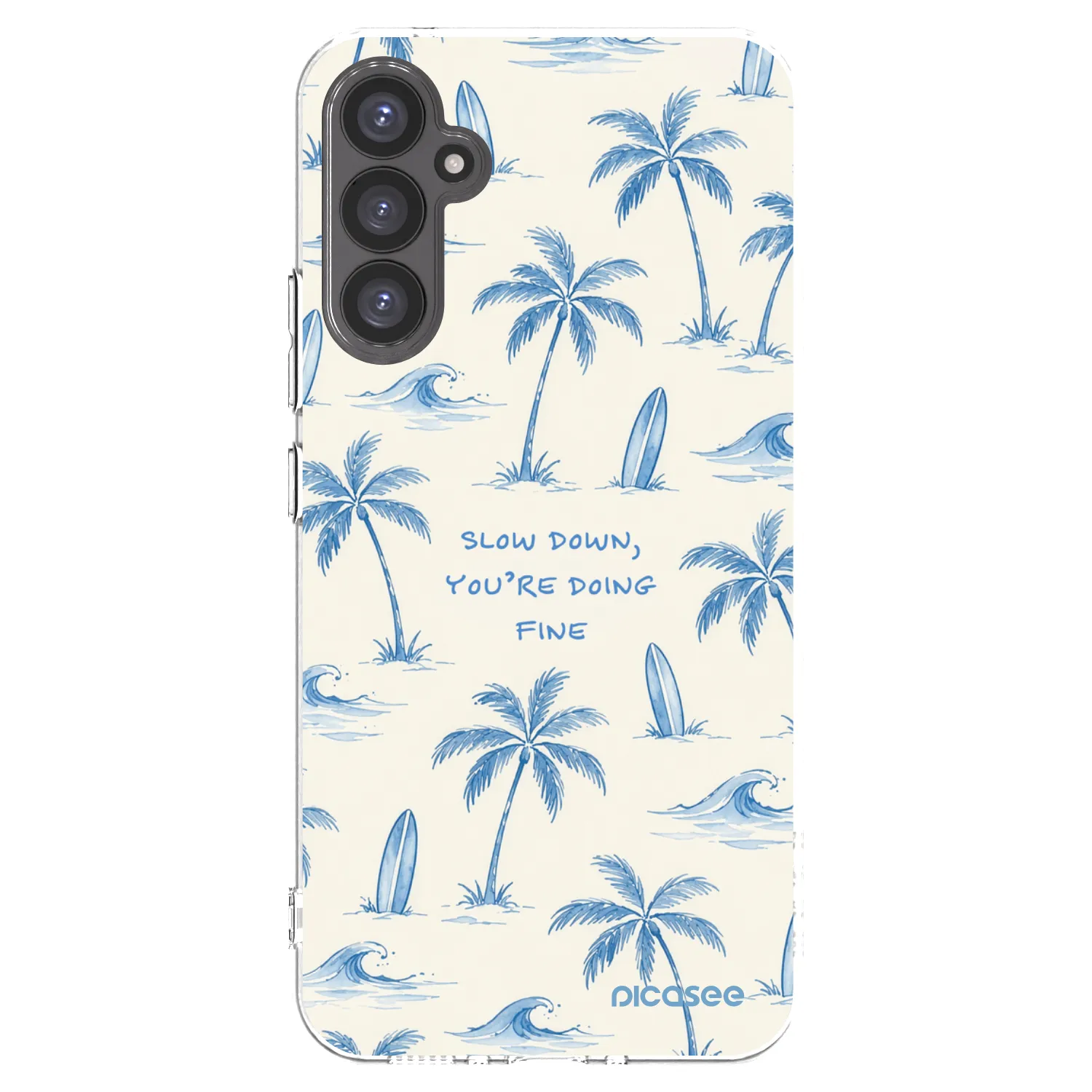 Picasee Samsung Galaxy A34 5G A346B Hülle - Transparentes Silikon - Slow Tide