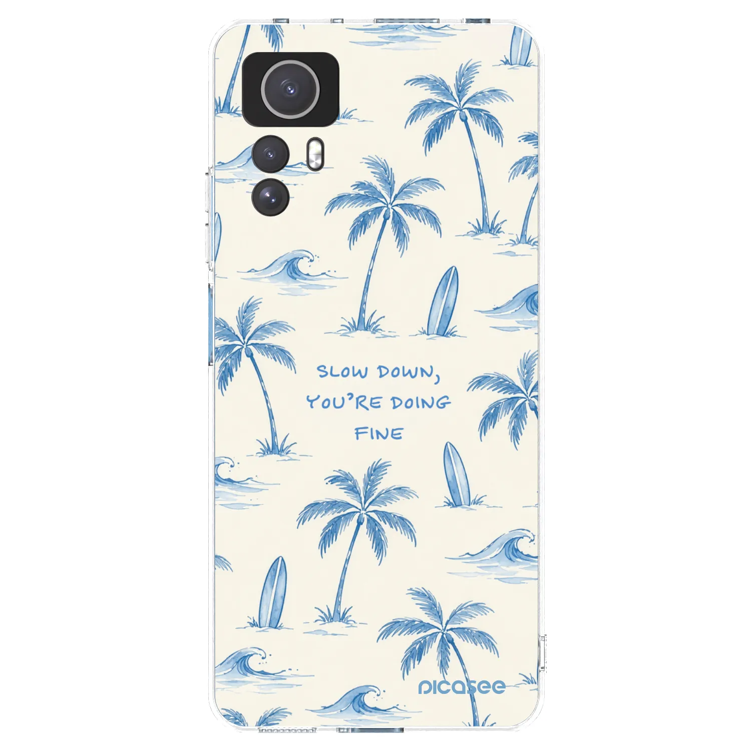 Picasee Xiaomi Redmi Note 12S Hülle - Transparentes Silikon - Slow Tide