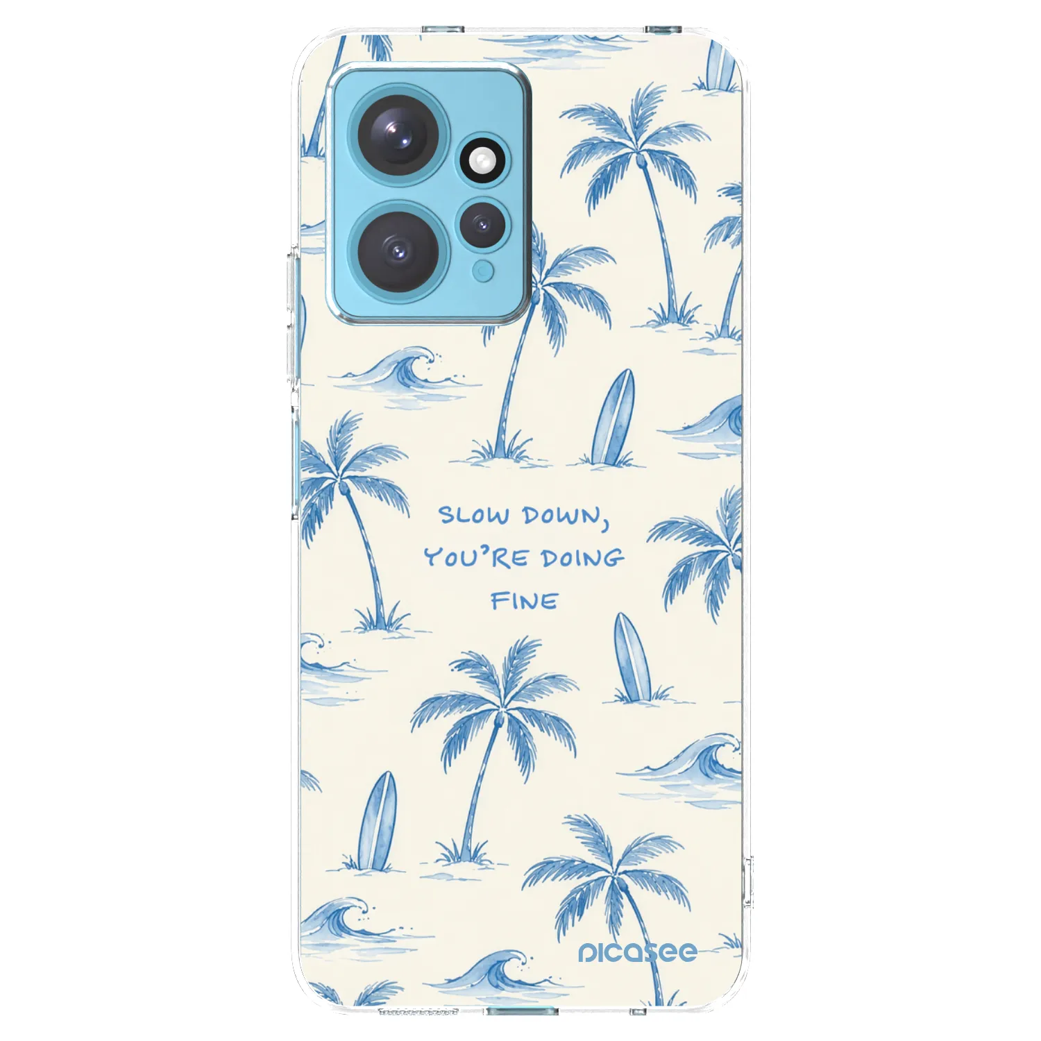 Picasee Xiaomi Redmi Note 12 4G Hülle - Transparentes Silikon - Slow Tide