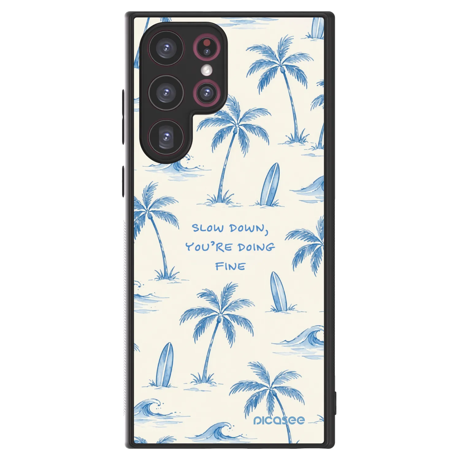 Picasee ULTIMATE CASE PowerShare für Samsung Galaxy S22 Ultra 5G - Slow Tide