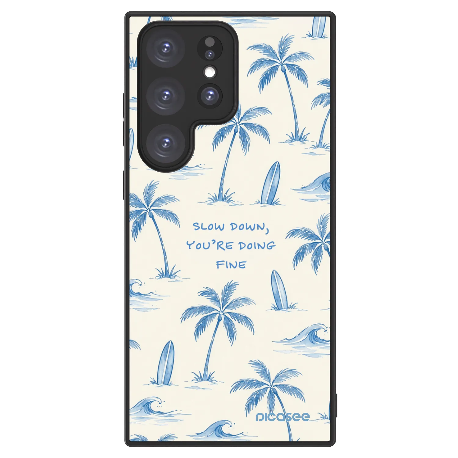 Picasee ULTIMATE CASE PowerShare für Samsung Galaxy S23 Ultra 5G - Slow Tide