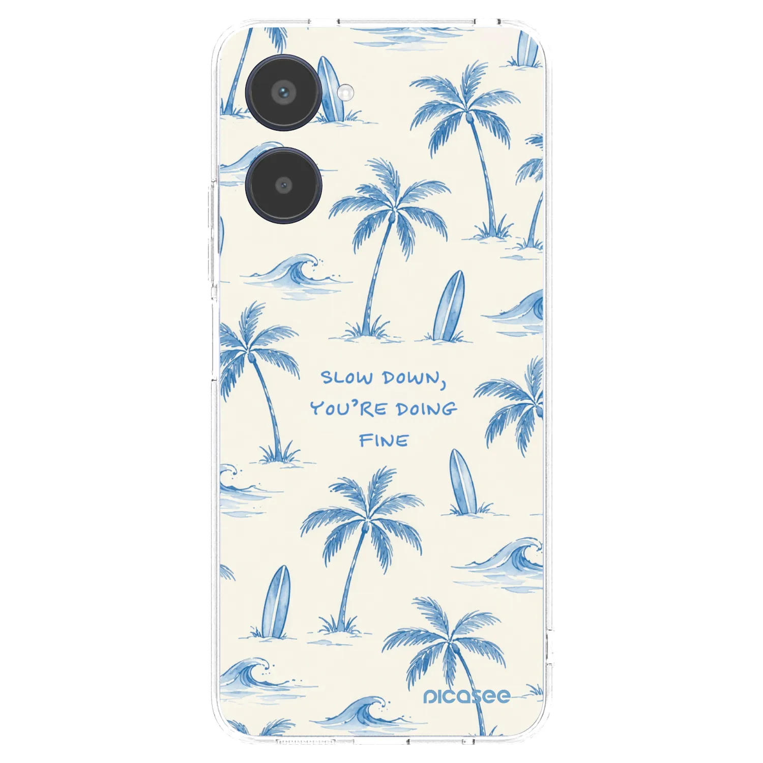 Picasee Realme 10 4G Hülle - Transparentes Silikon - Slow Tide