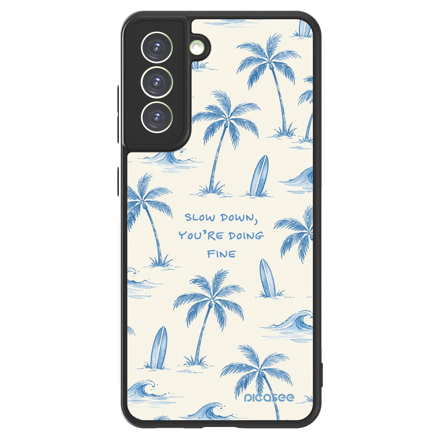 Picasee ULTIMATE CASE PowerShare für Samsung Galaxy S21 FE 5G - Slow Tide