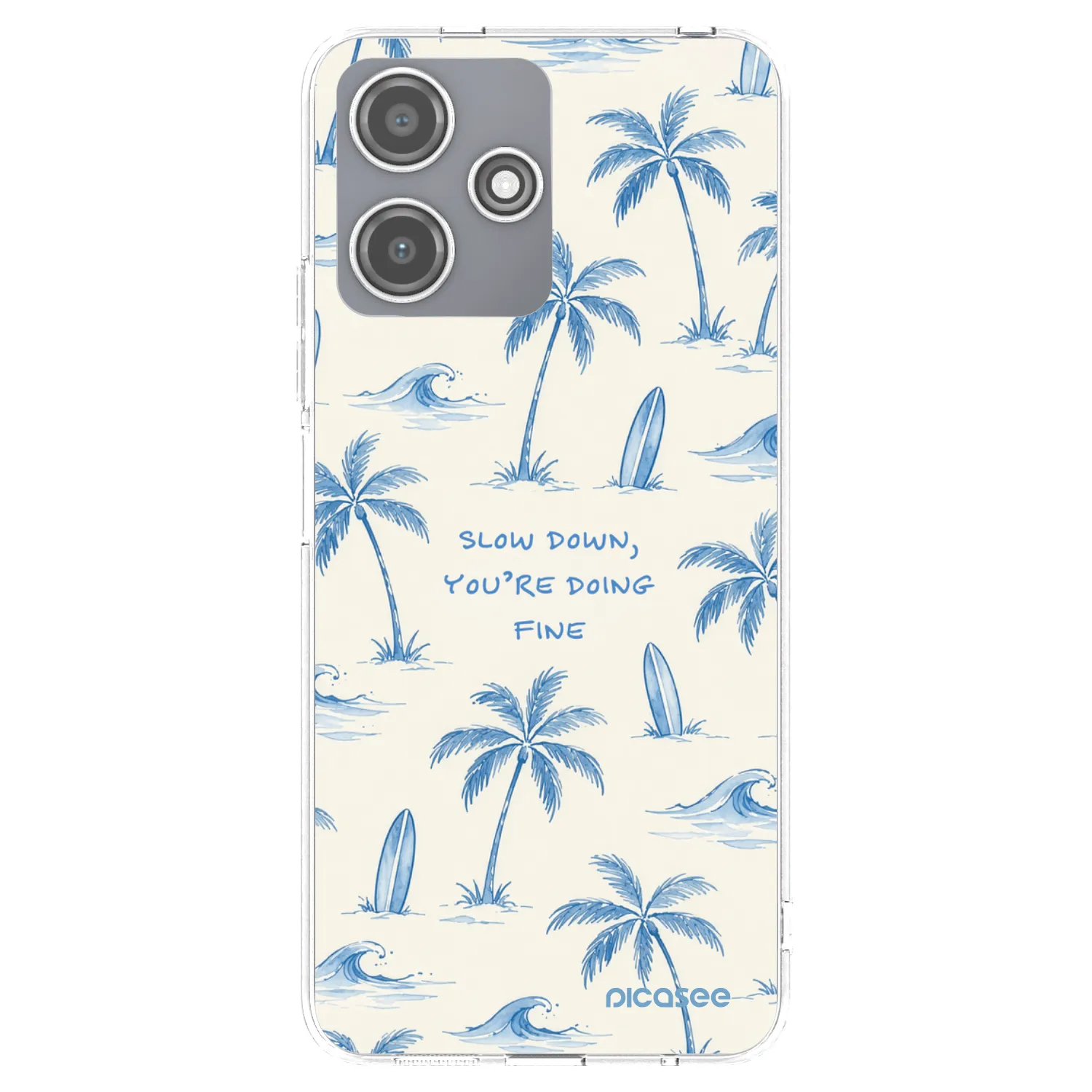 Picasee Xiaomi Redmi 12 5G Hülle - Transparentes Silikon - Slow Tide