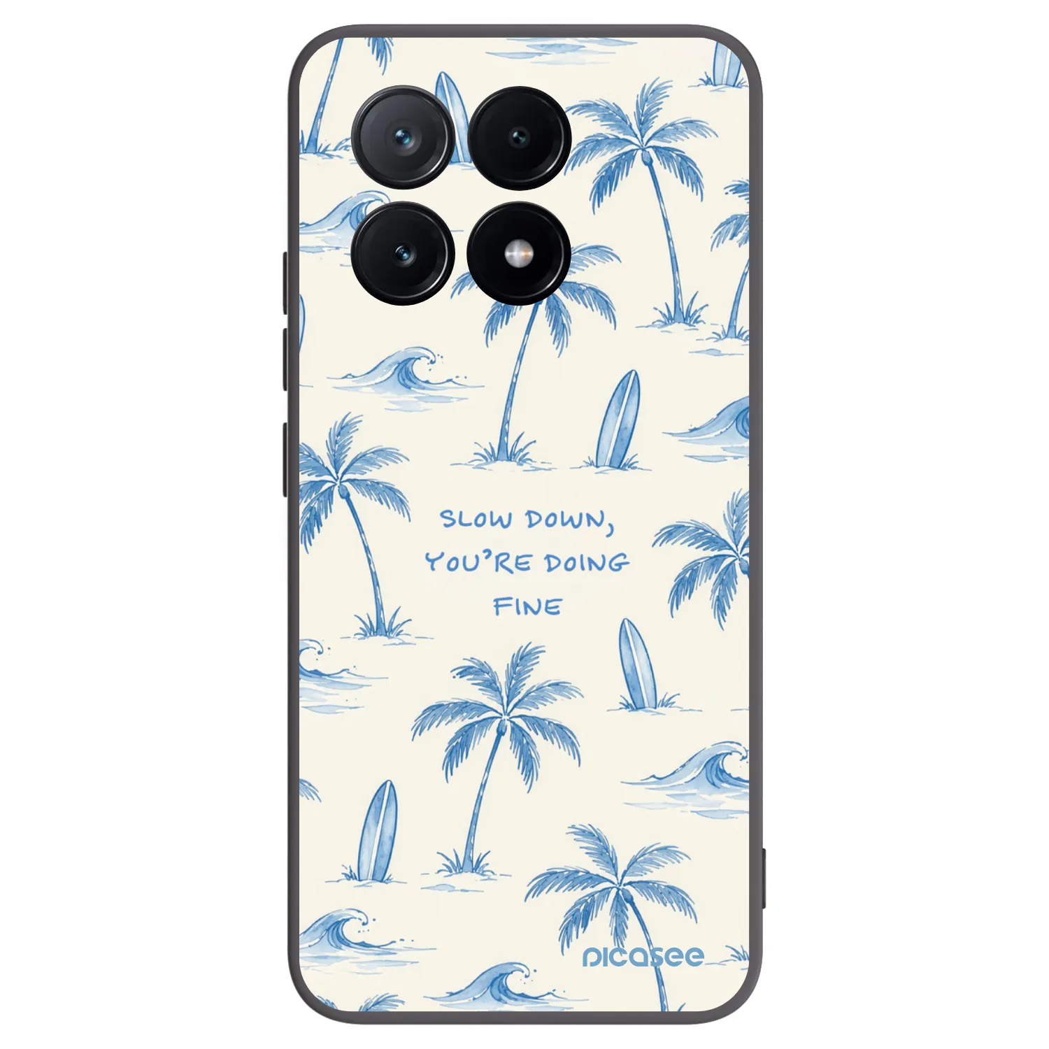 Picasee Xiaomi Poco X6 Pro Hülle - Schwarzes Silikon - Slow Tide