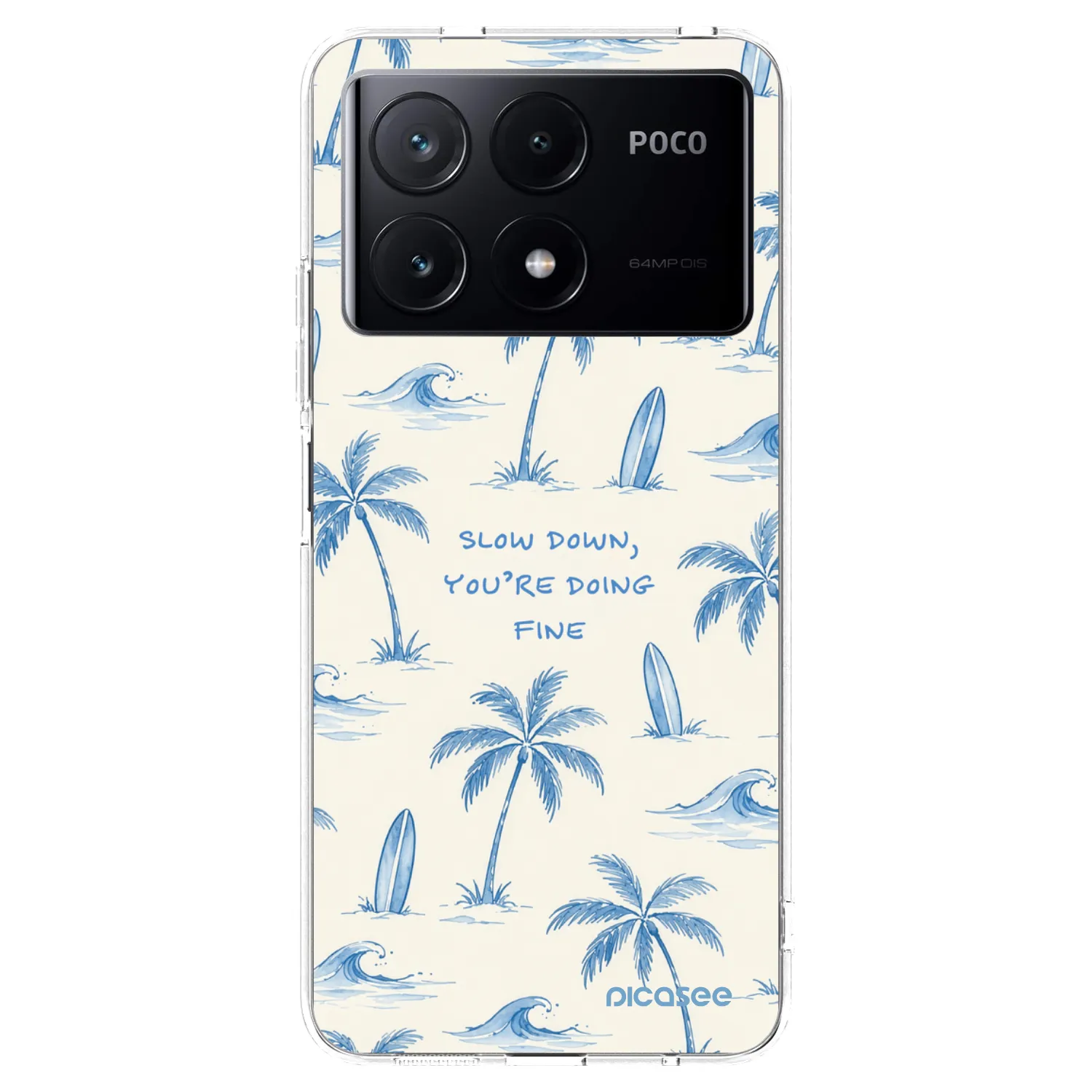 Picasee Xiaomi Poco X6 Pro Hülle - Transparentes Silikon - Slow Tide