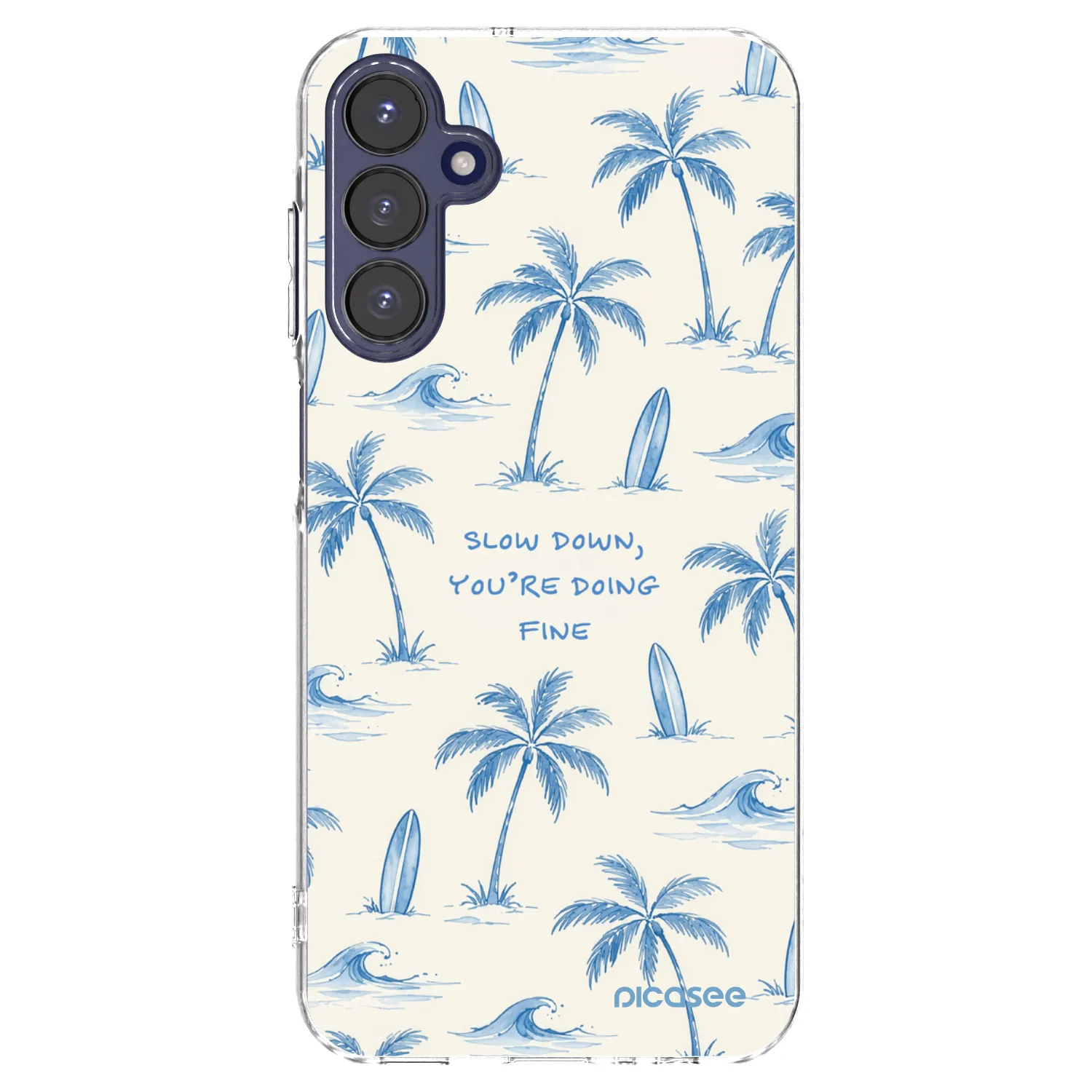 Picasee Samsung Galaxy A15 A155F 4G Hülle - Transparentes Silikon - Slow Tide