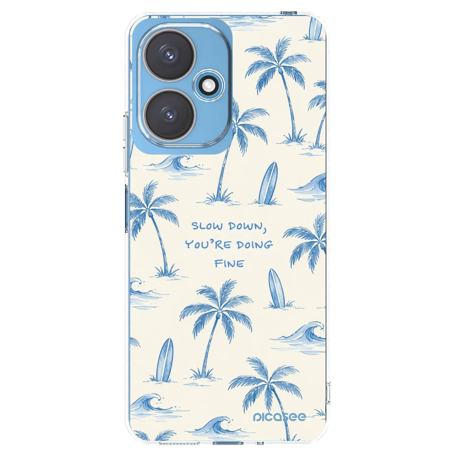 Picasee Xiaomi Redmi 13C 5G Hülle - Transparentes Silikon - Slow Tide