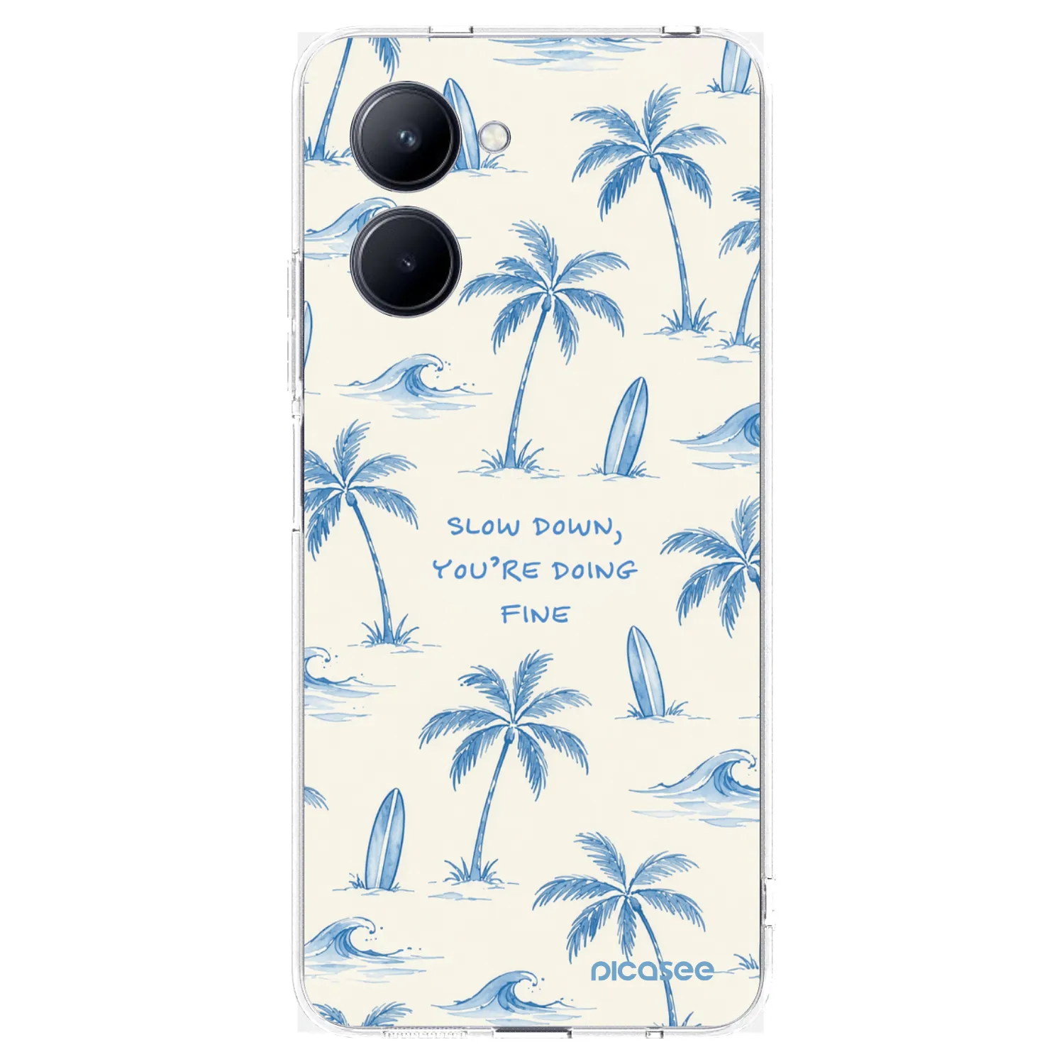 Picasee Realme C33 (2023) Hülle - Transparentes Silikon - Slow Tide