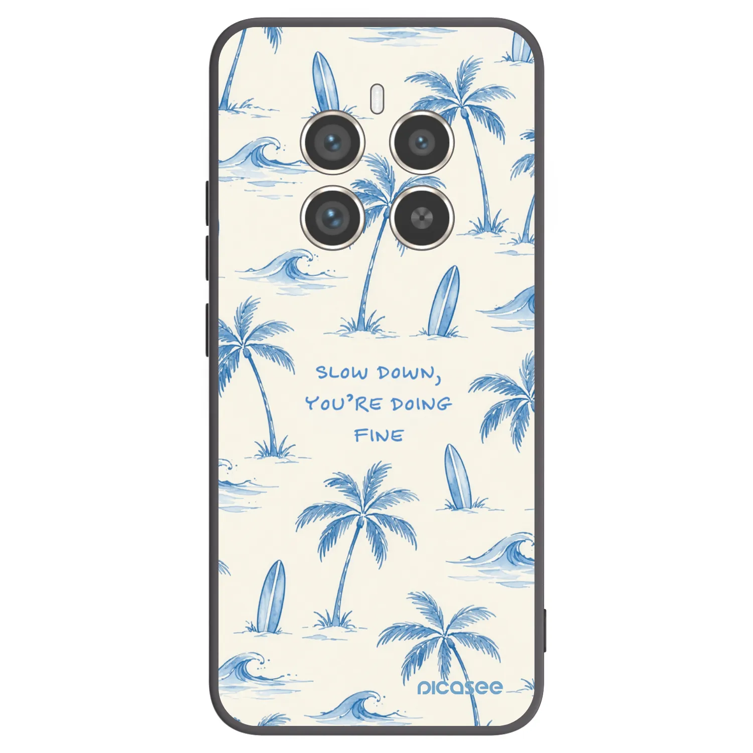 Picasee Realme 12 Pro 5G Hülle - Schwarzes Silikon - Slow Tide