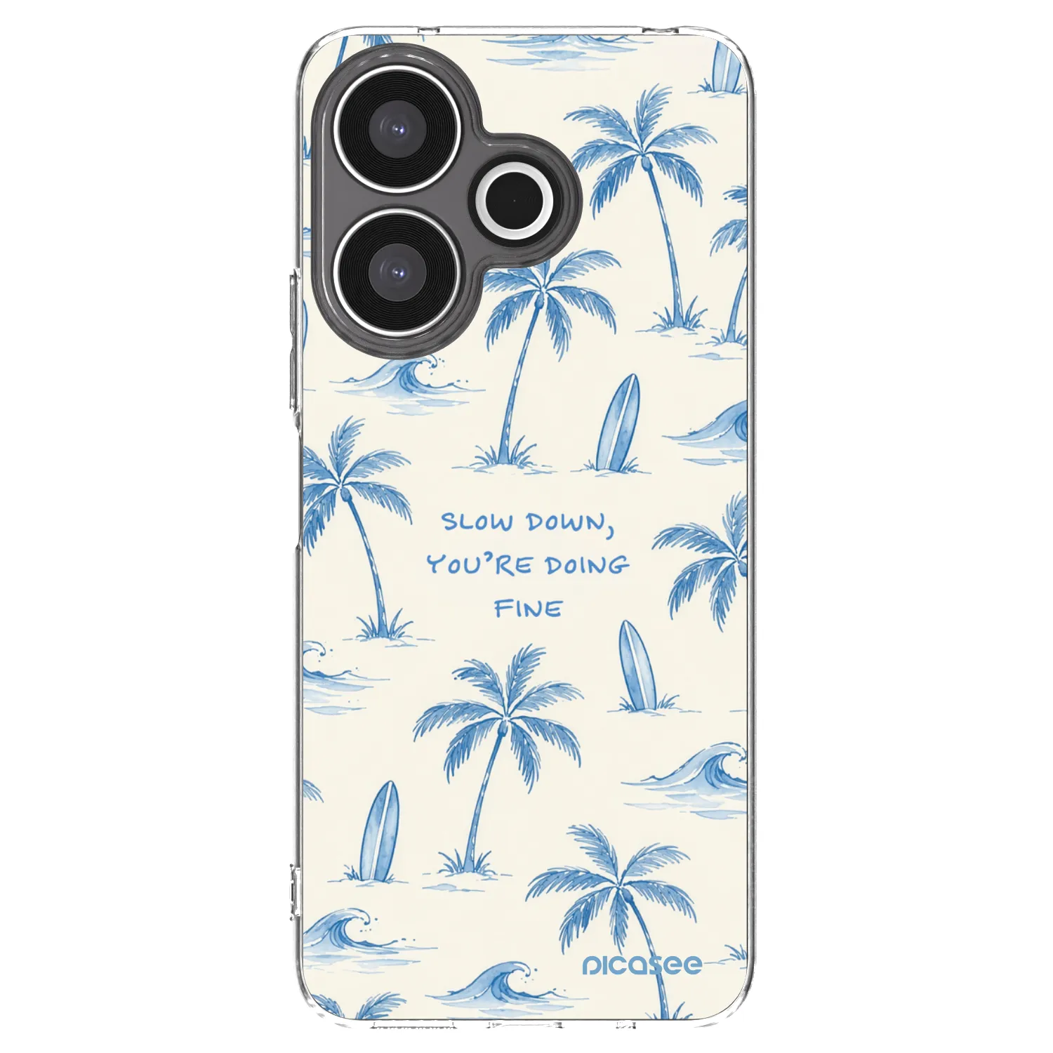 Picasee Xiaomi Redmi 13 4G Hülle - Transparentes Silikon - Slow Tide