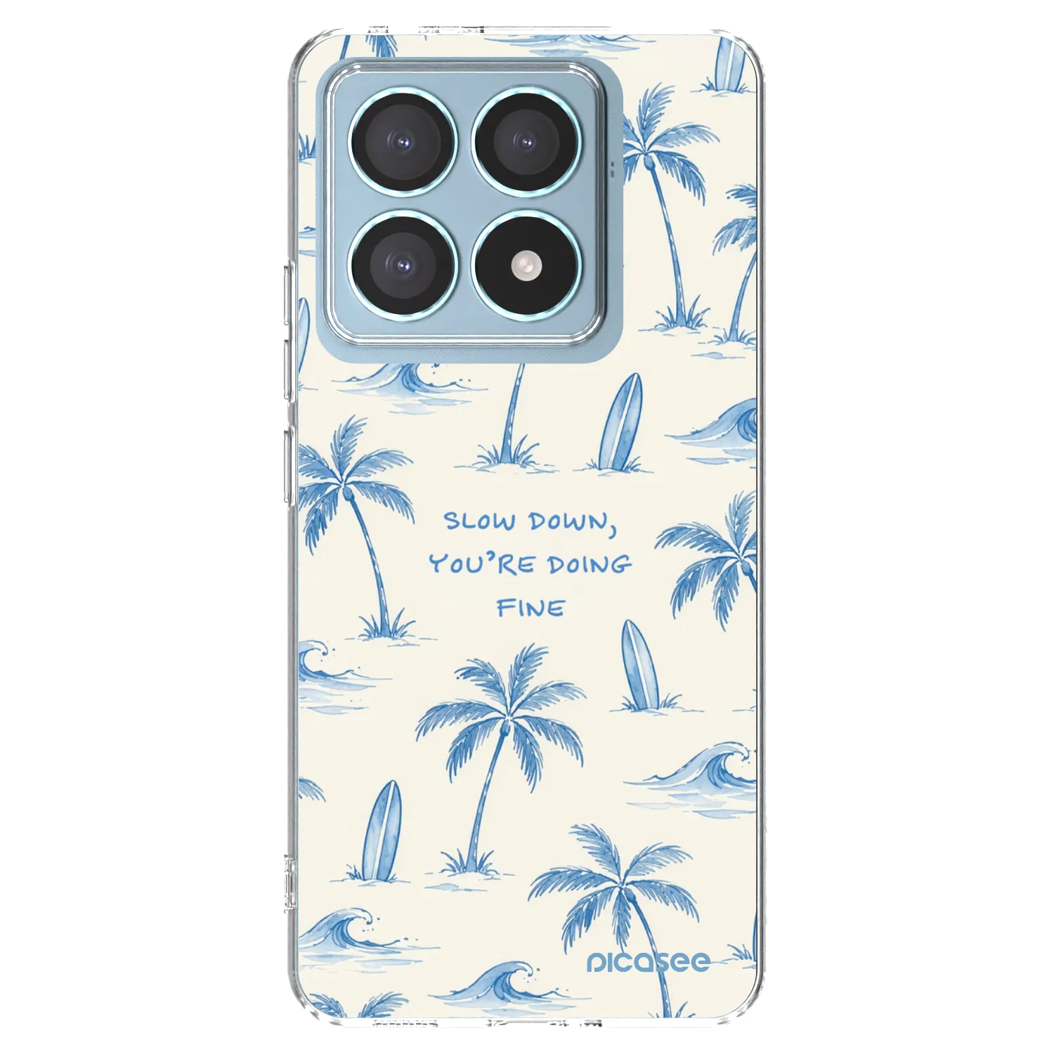 Picasee Xiaomi 14T Pro Hülle - Transparentes Silikon - Slow Tide