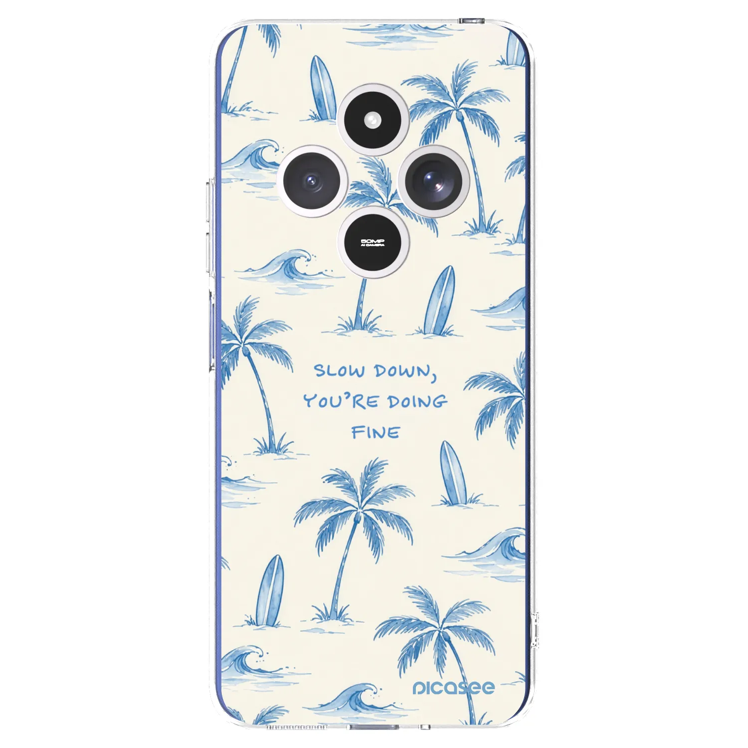 Picasee Xiaomi Redmi 14C Hülle - Transparentes Silikon - Slow Tide
