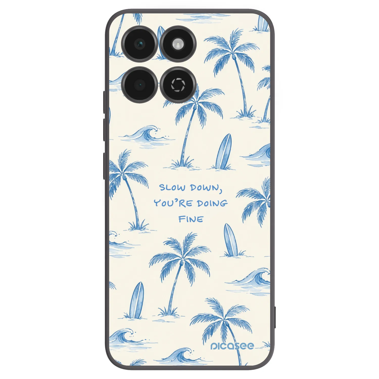 Picasee Honor 200 Smart 5G Hülle - Schwarzes Silikon - Slow Tide