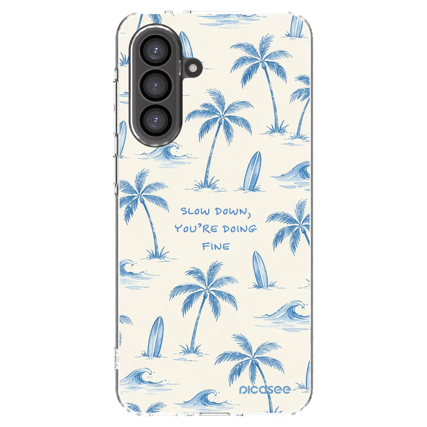 Picasee Samsung Galaxy A56 5G A566B Hülle - Transparentes Silikon - Slow Tide