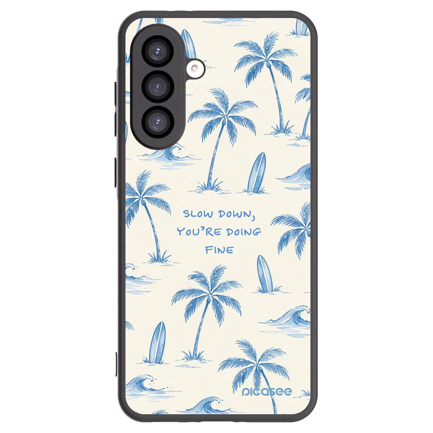 Picasee Samsung Galaxy A26 5G A266B Hülle - Schwarzes Silikon - Slow Tide