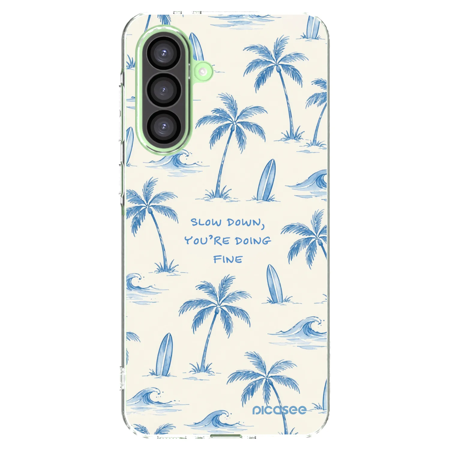 Picasee Samsung Galaxy A26 5G A266B Hülle - Transparentes Silikon - Slow Tide