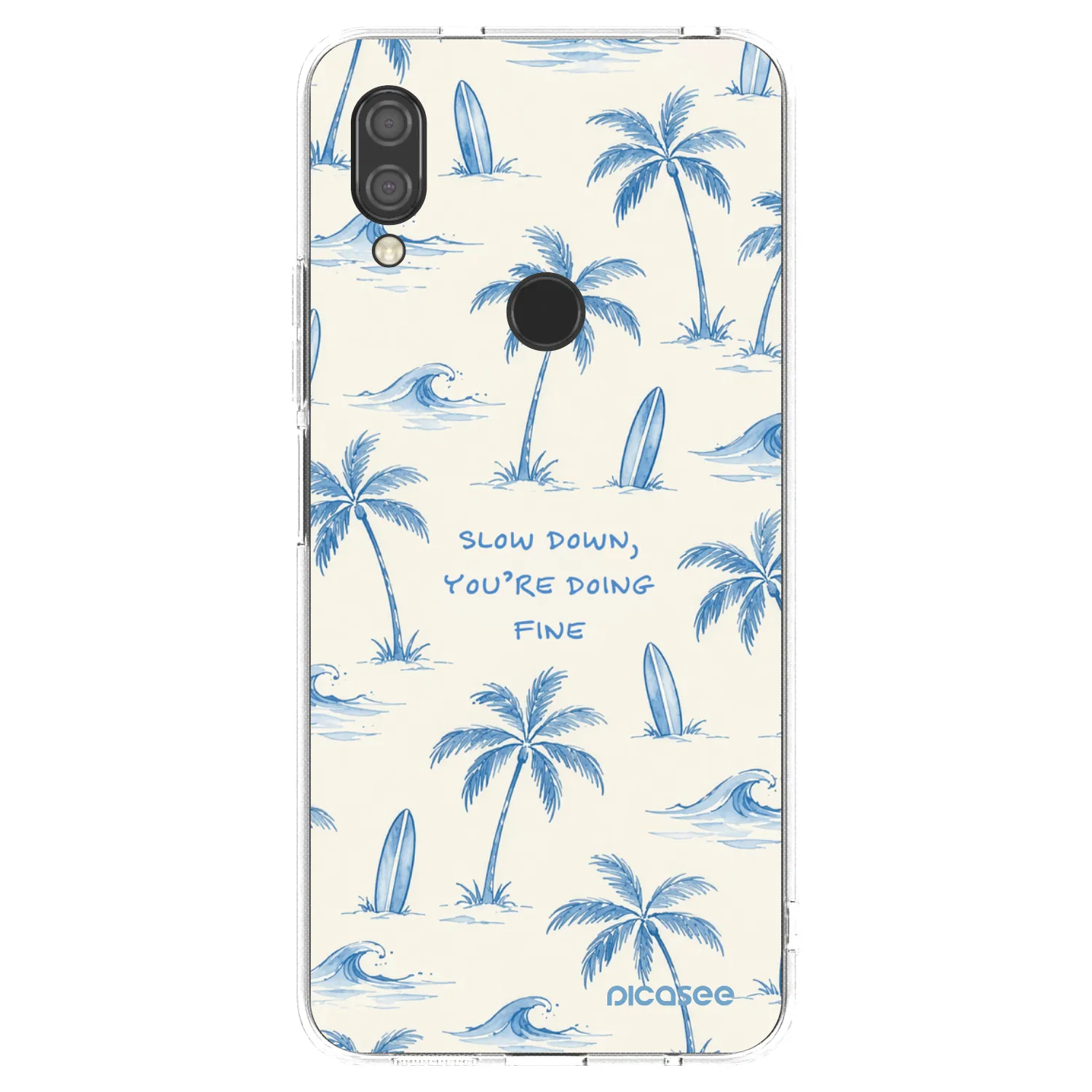 Picasee Xiaomi Redmi 7 Hülle - Transparentes Silikon - Slow Tide