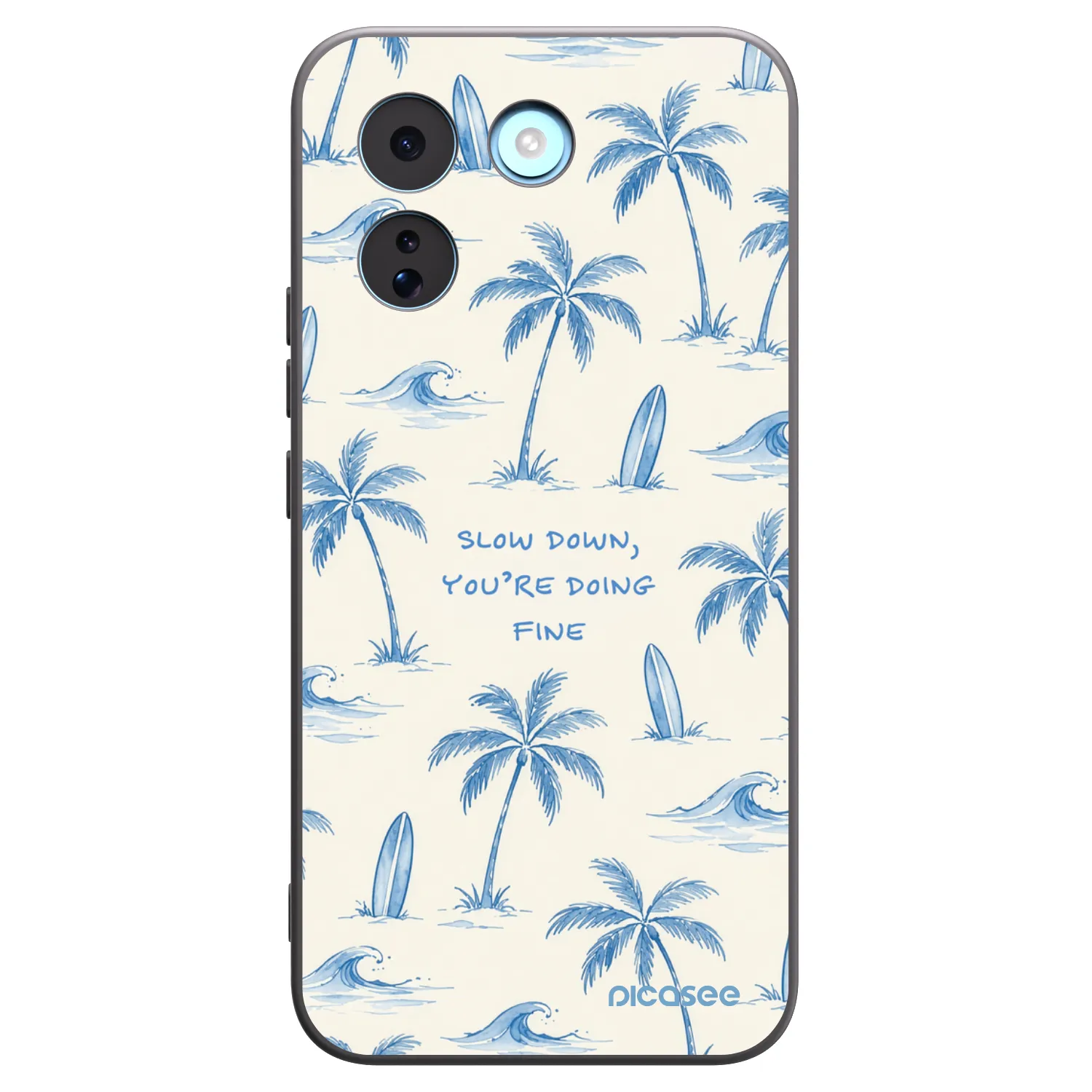 Picasee Xiaomi Redmi Note 17 Pro MAX 5G Hülle - Schwarzes Silikon - Slow Tide