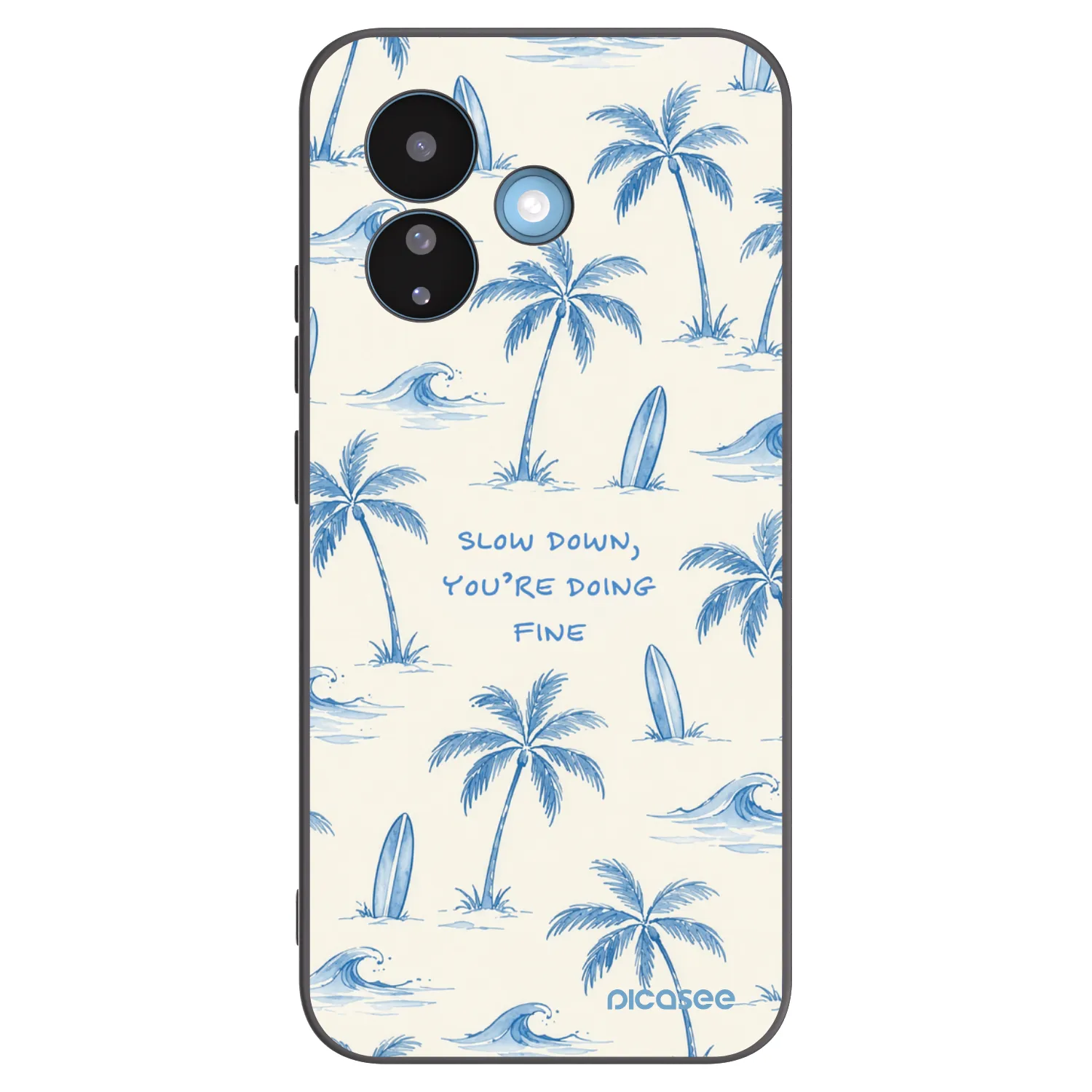 Picasee Xiaomi Redmi Note 17 Pro 5G Hülle - Schwarzes Silikon - Slow Tide