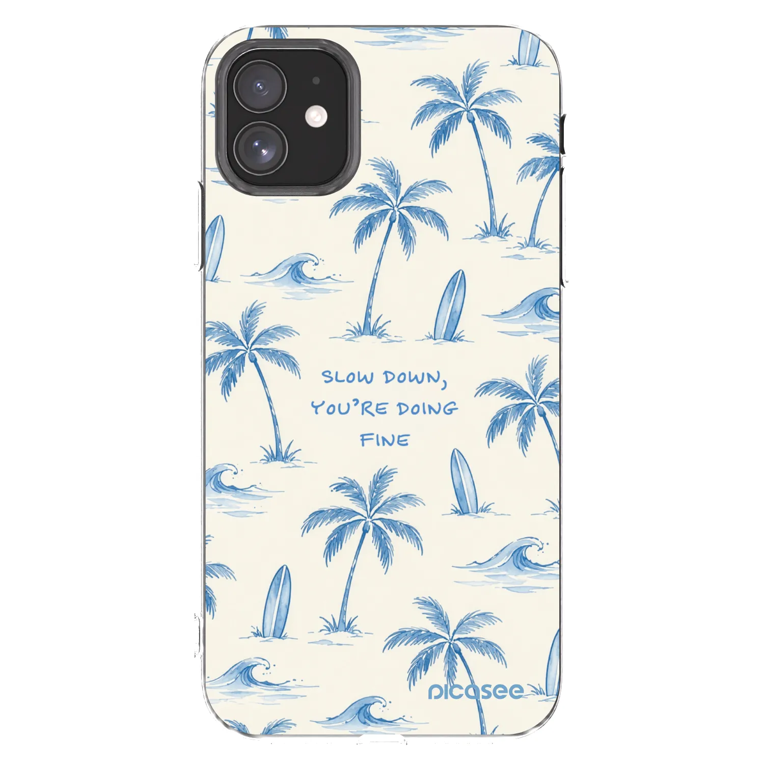 Picasee Apple iPhone 11 Hülle - Transparentes Silikon - Slow Tide