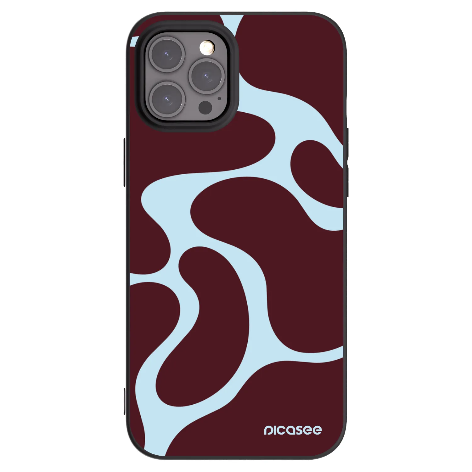 Picasee Apple iPhone 12 Pro Max Hülle - Schwarzes Silikon - Soft Detour