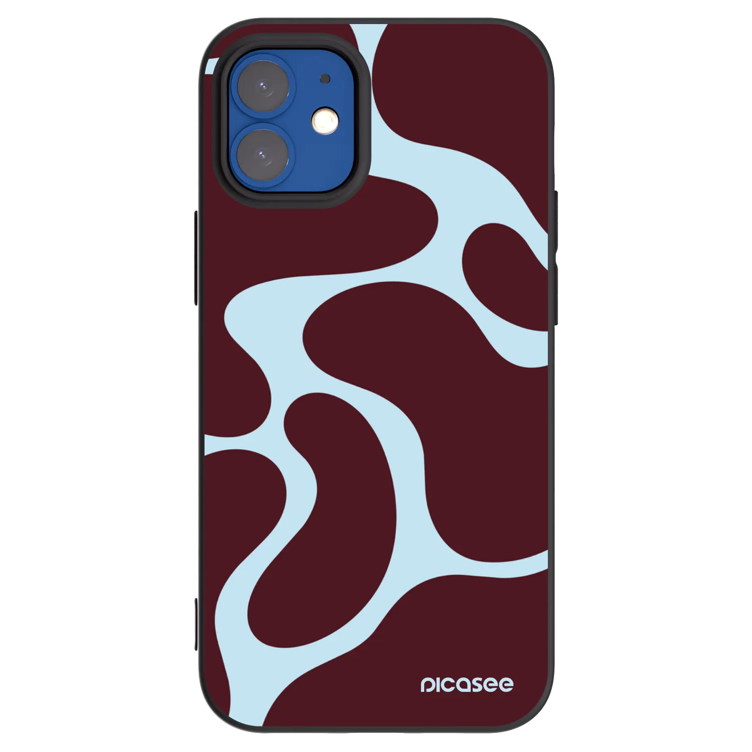 Picasee Apple iPhone 12 mini Hülle - Schwarzes Silikon - Soft Detour