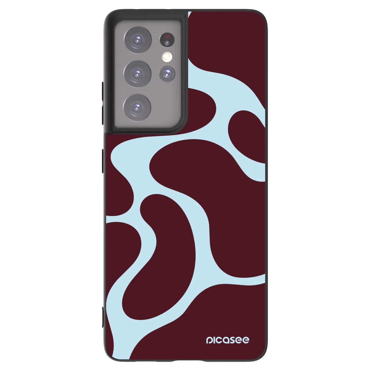 Picasee Samsung Galaxy S21 Ultra 5G G998B Hülle - Schwarzes Silikon - Soft Detour
