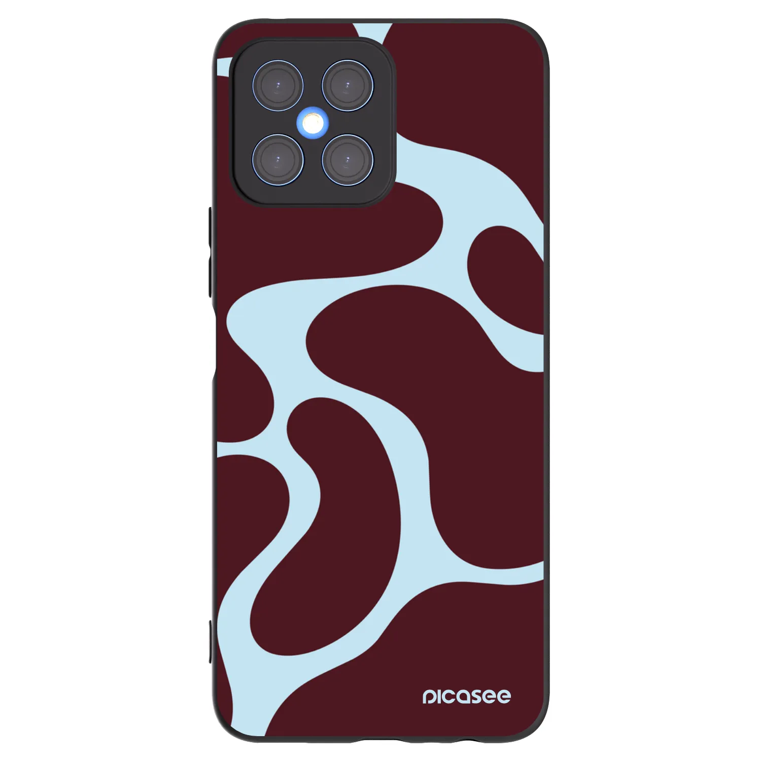 Picasee Honor X8 4G Hülle - Schwarzes Silikon - Soft Detour