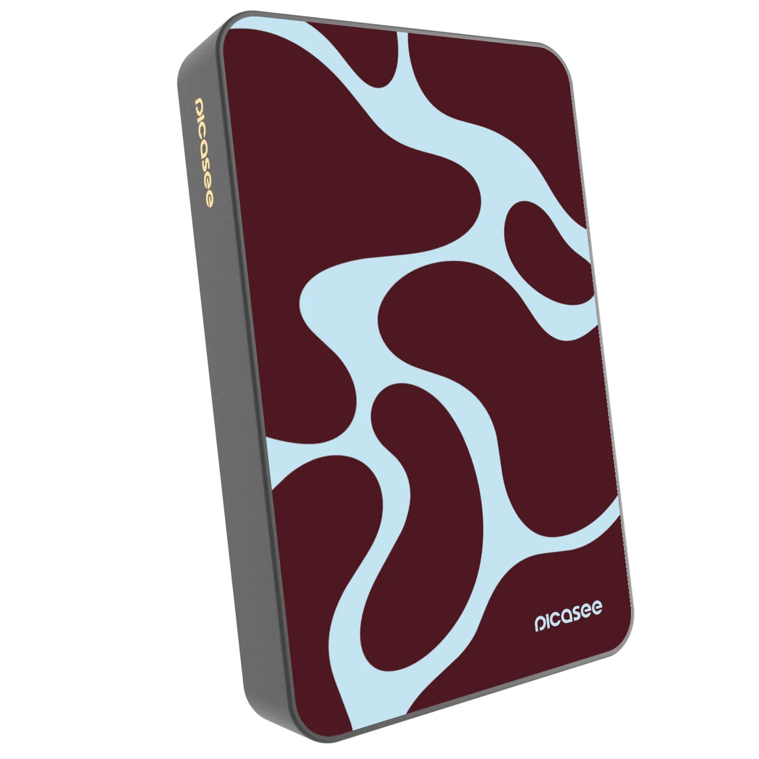 Picasee Powerbank mit MagSafe 10 000 mAh Grau - Soft Detour