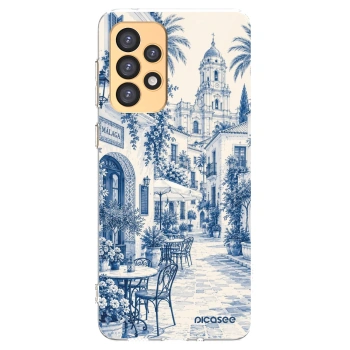 Picasee Samsung Galaxy A33 5G A336 Hülle - Transparentes Silikon - Calle Azul