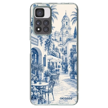 Picasee Xiaomi Redmi Note 11 Pro+ 5G Hülle - Transparentes Silikon - Calle Azul