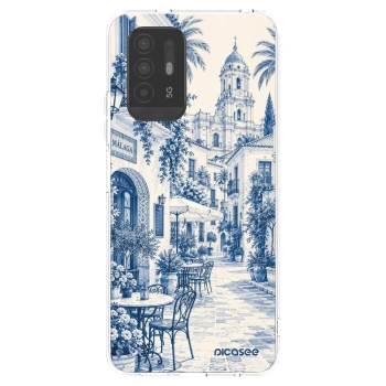 Picasee OPPO A94 5G Hülle - Transparentes Silikon - Calle Azul