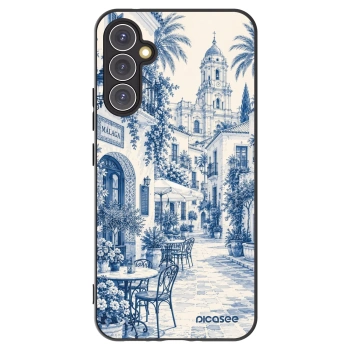 Picasee Samsung Galaxy A34 5G A346B Hülle - Schwarzes Silikon - Calle Azul
