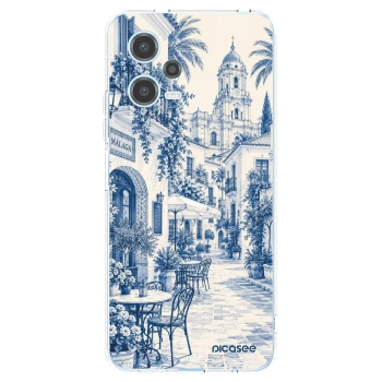 Picasee Xiaomi Redmi Note 12 5G Hülle - Transparentes Silikon - Calle Azul