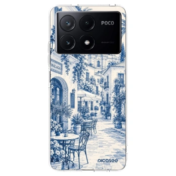 Picasee Xiaomi Poco X6 Pro Hülle - Transparentes Silikon - Calle Azul