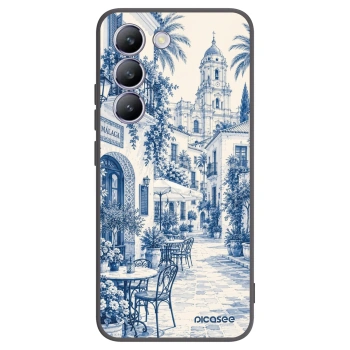 Picasee Vivo V40 SE 5G Hülle - Schwarzes Silikon - Calle Azul