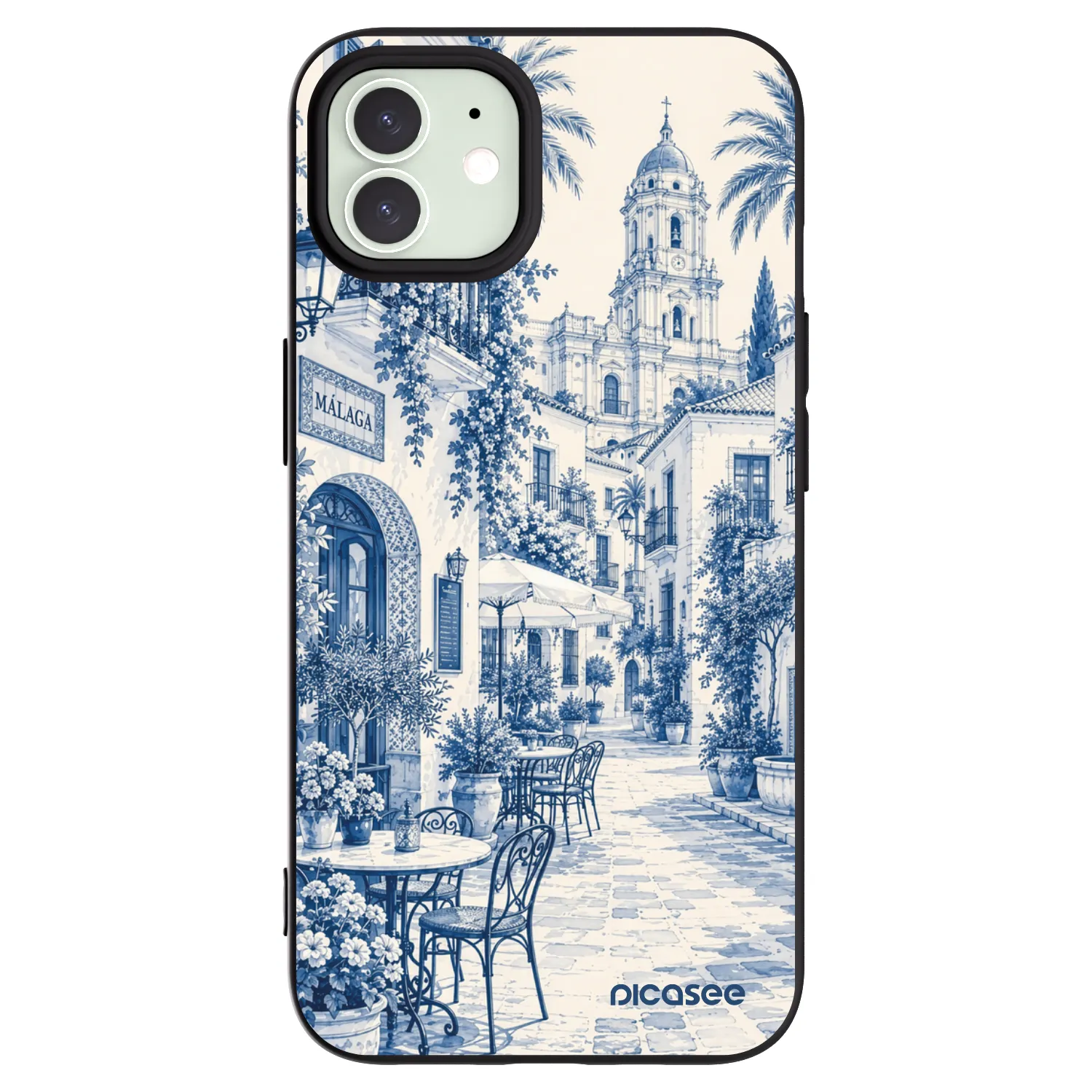 Picasee Apple iPhone 12 Pro Hülle - Schwarzes Silikon - Calle Azul