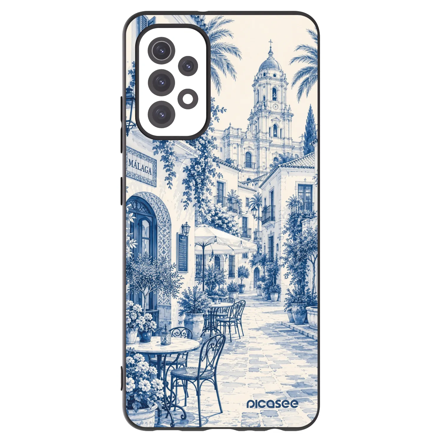 Picasee Samsung Galaxy A32 5G A326B Hülle - Schwarzes Silikon - Calle Azul