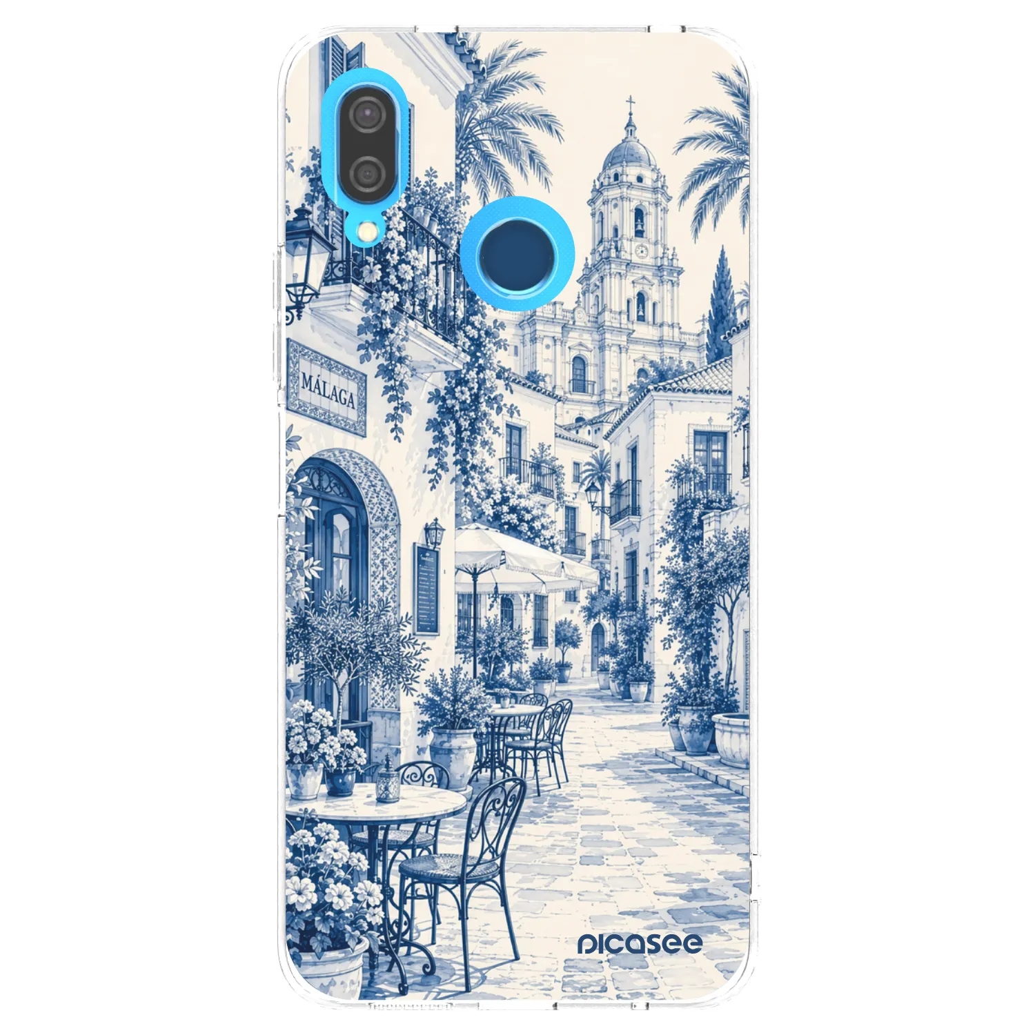 Picasee Huawei P20 Lite Hülle - Transparentes Silikon - Calle Azul