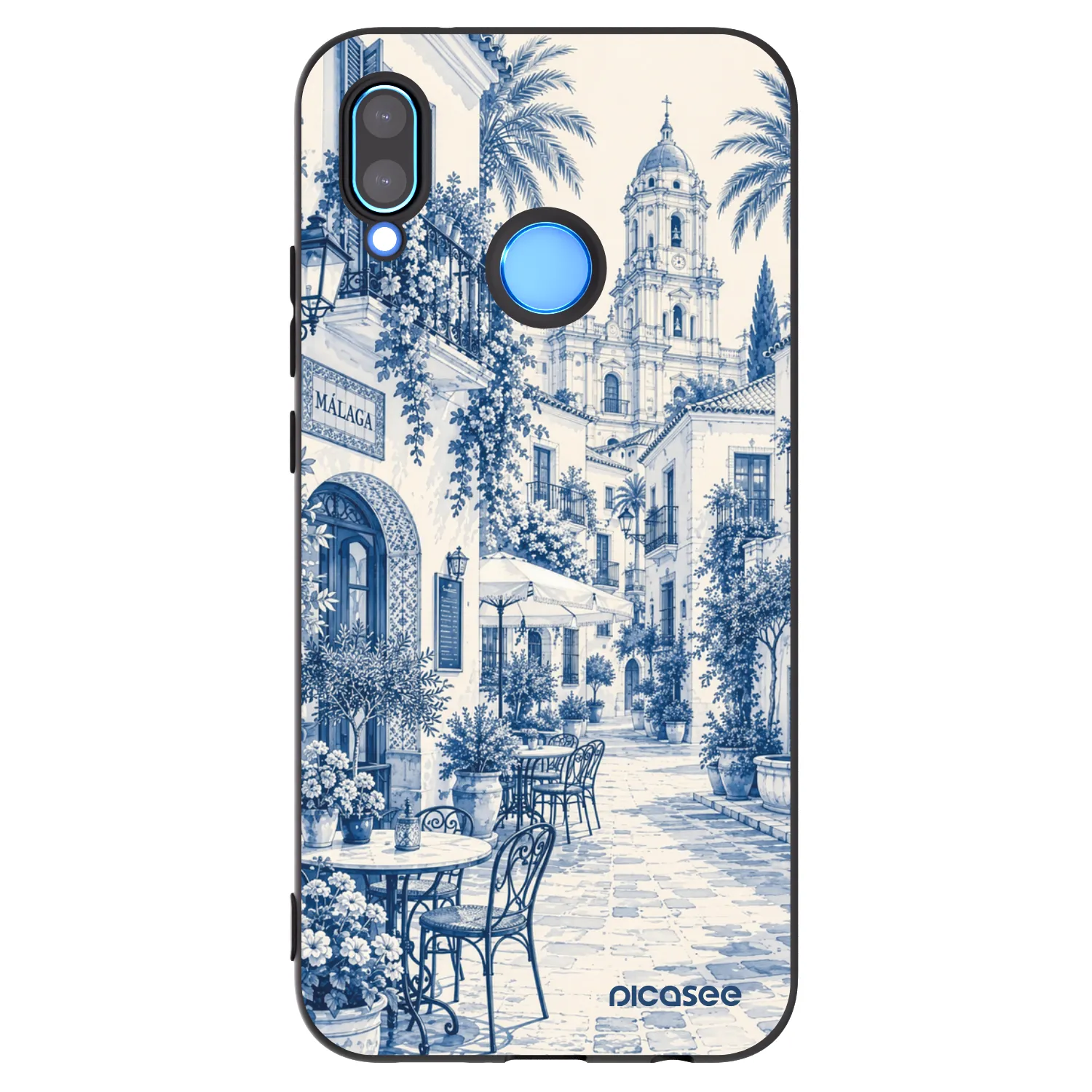 Picasee Huawei P20 Lite Hülle - Schwarzes Silikon - Calle Azul